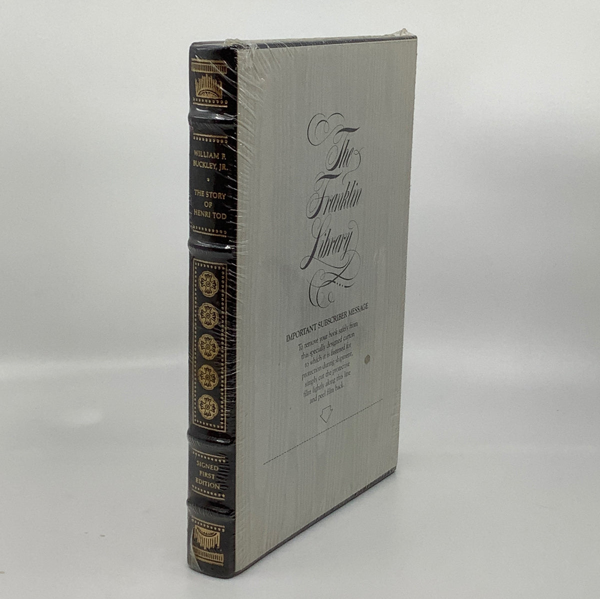 SIGNED FIRST store EDITION The Story of Henri Tod by William F. Buckley Jr.